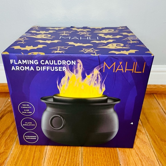 mahli Holiday New Mahli Flaming Cauldron Aroma Diffuser Orange